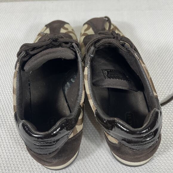 COACH KATHLEEN Brown Classic Women’s Sneakers Size 6.5M - Picture 3 of 12